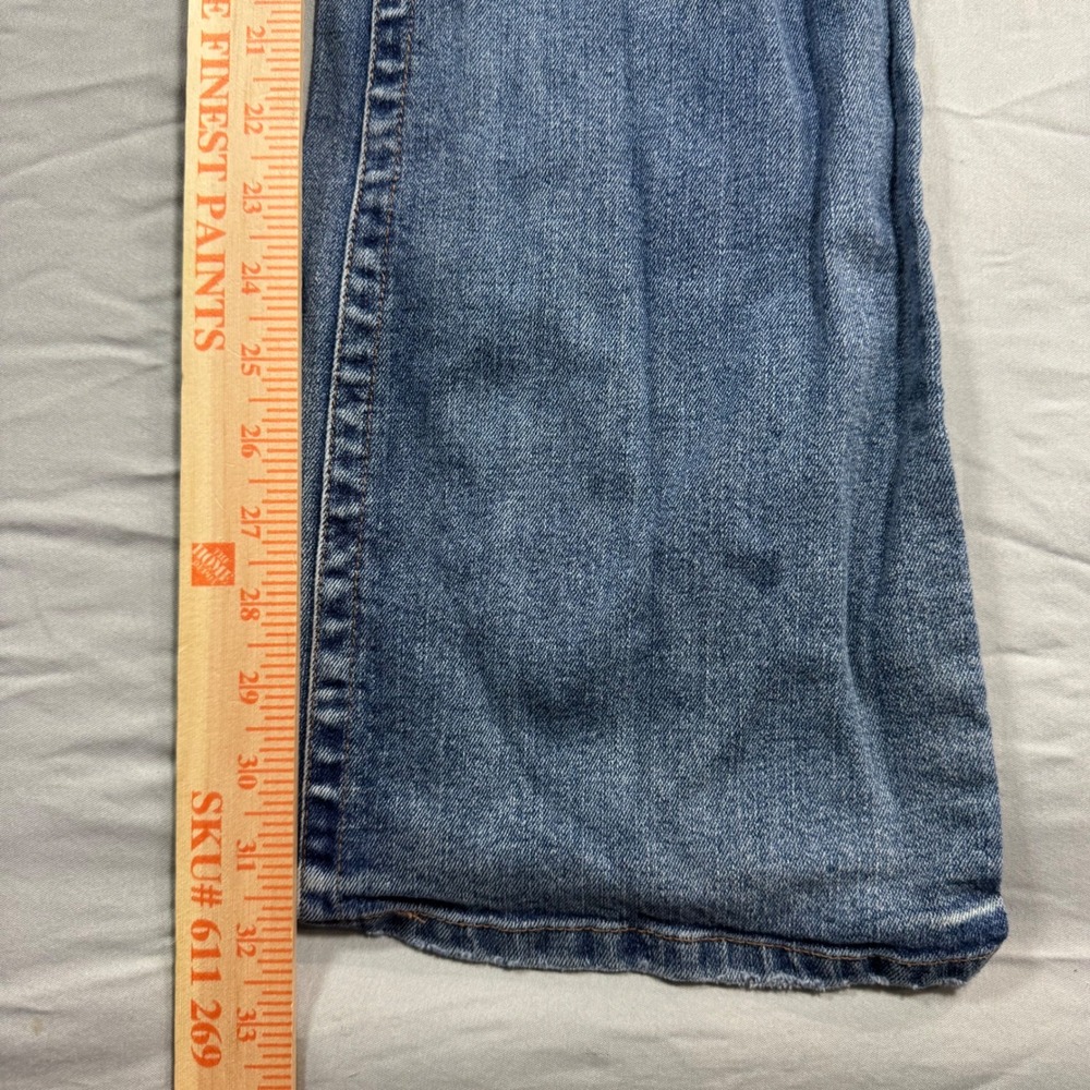 Choice Calvin Klein Floral Graphic Bootcut Jeans Rhinestone Sz 30 Y2K Indie - Picture 5 of 11